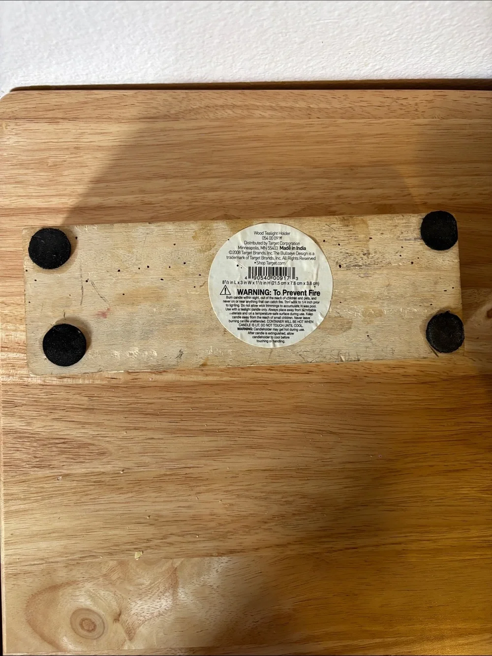Hearth & Hand Carved Triple Tealight Holder